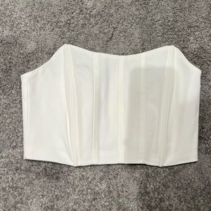 White corset top